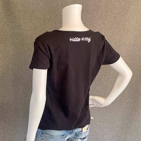 RARE Hello Kitty Pointillism Ben-Day Comic Book Dots Style Tee T-Shirt Ladies M - Picture 4 of 8